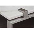 Magnussen Paradox Rectangular Sofa Table in White/Roasted Almond