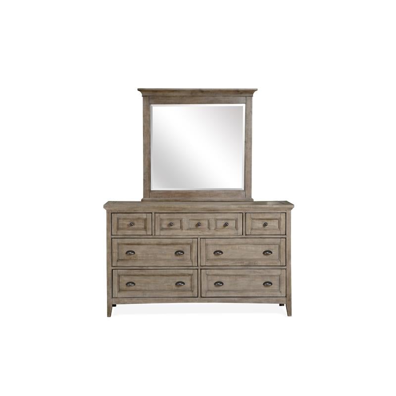 Magnussen Paxton Place Wood 7-Drawers Dresser in Dovetail Gray