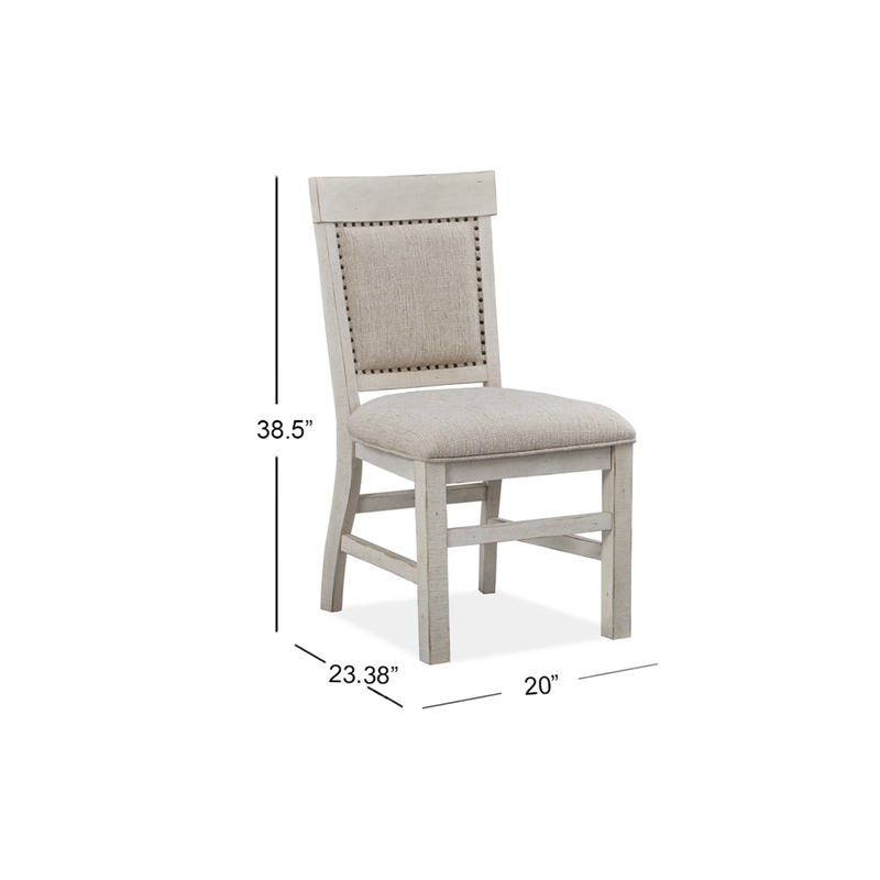 Magnussen D4436 Bronwyn Dining Side Chair with Upholstered Seat (Set of 2)