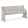 Magnussen D4436 Bronwyn Bench w/Back in White