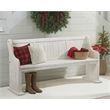 Magnussen D4436 Bronwyn Bench w/Back in White