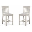 Magnussen Bronwyn Solid Wood Counter Chair in White (Set of 2)