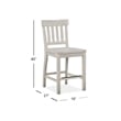 Magnussen Bronwyn Solid Wood Counter Chair in White (Set of 2)