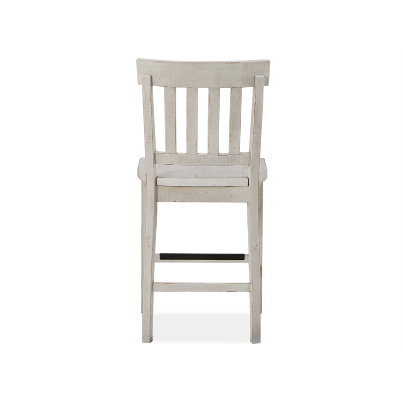Magnussen Bronwyn Solid Wood Counter Chair in White (Set of 2)