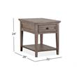 Magnussen T4805 Paxton Place Rectangular End Table