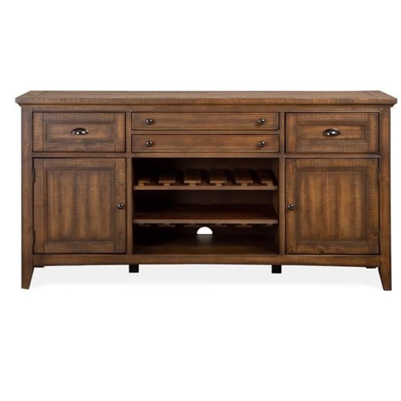 Magnussen Bay Creek Wood Buffet in Toasted Nutmeg