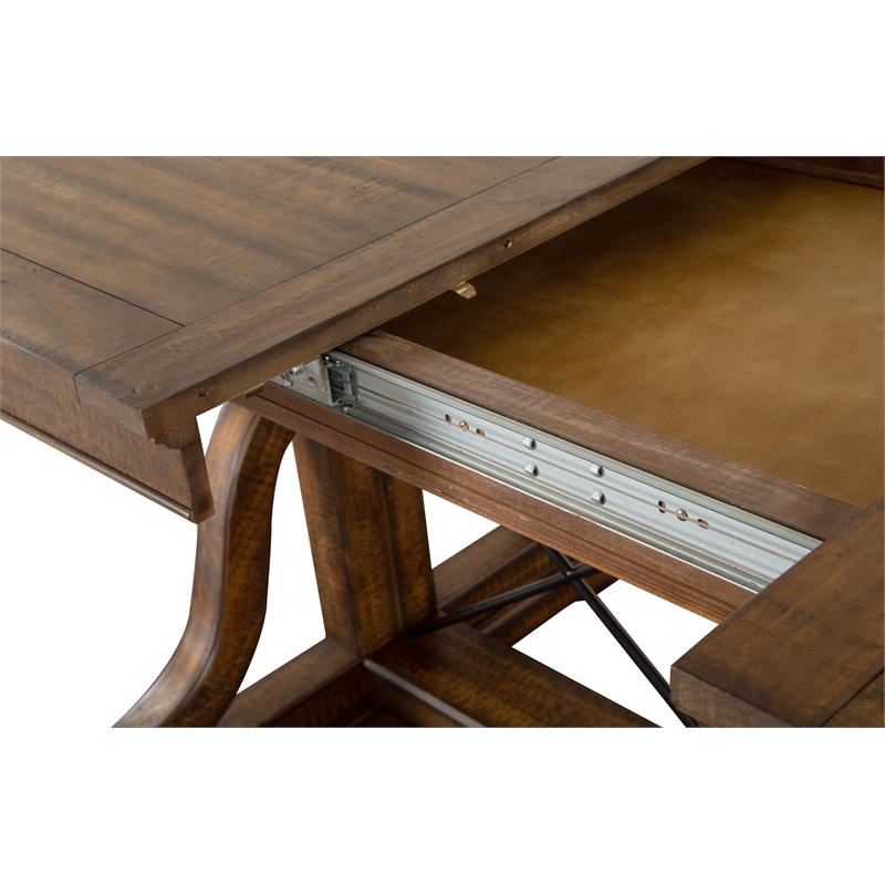 Magnussen Bay Creek Trestle Dining Table in Toasted Nutmeg