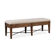 Magnussen Bay Creek Bench with Upholstered Seat