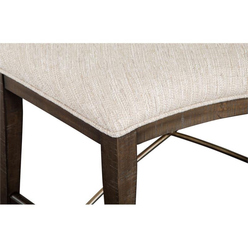 Magnussen Westley Falls Curved Bench with Upholstered Seat