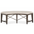 Magnussen Westley Falls Curved Bench with Upholstered Seat