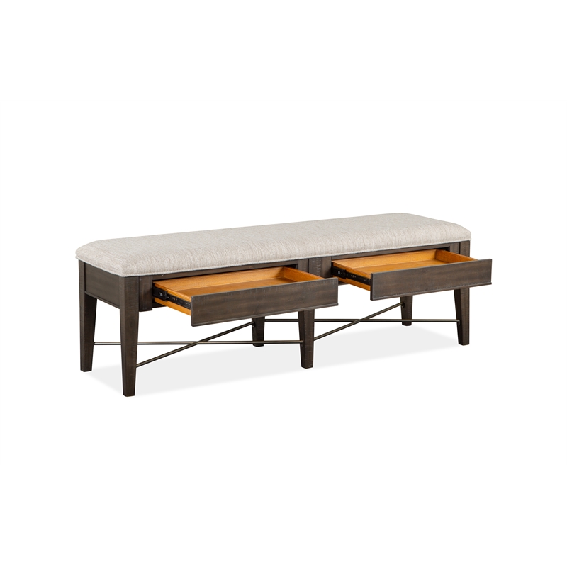 Magnussen Westley Falls Bench with Upholstered Seat