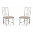Magnussen Heron Cove Dining Side Chair with Upholstered Seat (Set of 2)