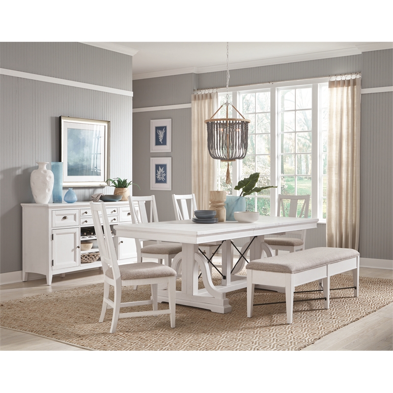 Magnussen Heron Cove Dining Side Chair with Upholstered Seat (Set of 2)