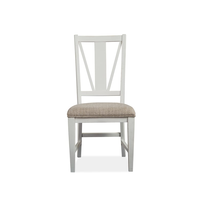 Magnussen Heron Cove Dining Side Chair with Upholstered Seat (Set of 2)