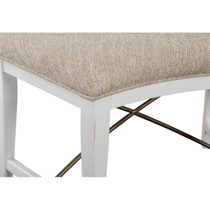 Magnussen Heron Cove Curved Bench with Upholstered Seat
