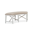 Magnussen Heron Cove Curved Bench with Upholstered Seat