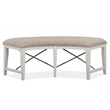 Magnussen Heron Cove Curved Bench with Upholstered Seat