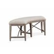 Magnussen Paxton Place Curved Bench with Upholstered Seat