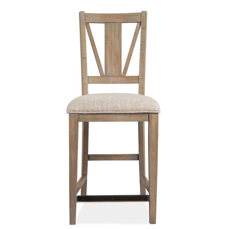 Magnussen Paxton Place Counter Chair with Upholstered Seat (Set of 2)