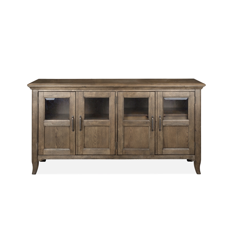 Magnussen Roxbury Manor Four Wood Framed Glass Door Buffet