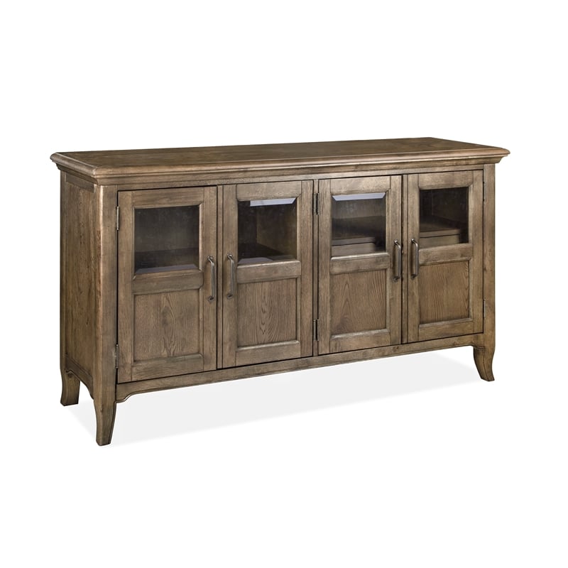Magnussen Roxbury Manor Four Wood Framed Glass Door Buffet