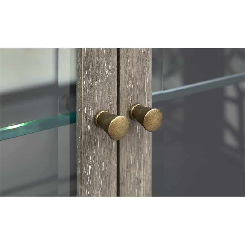 Magnussen Ryker Display Cabinet with 3-Way Touch Lighting in Black