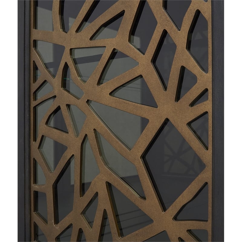 Magnussen Ryker Display Cabinet with 3-Way Touch Lighting in Black