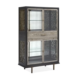 Magnussen Ryker Display Cabinet with 3-Way Touch Lighting in Black