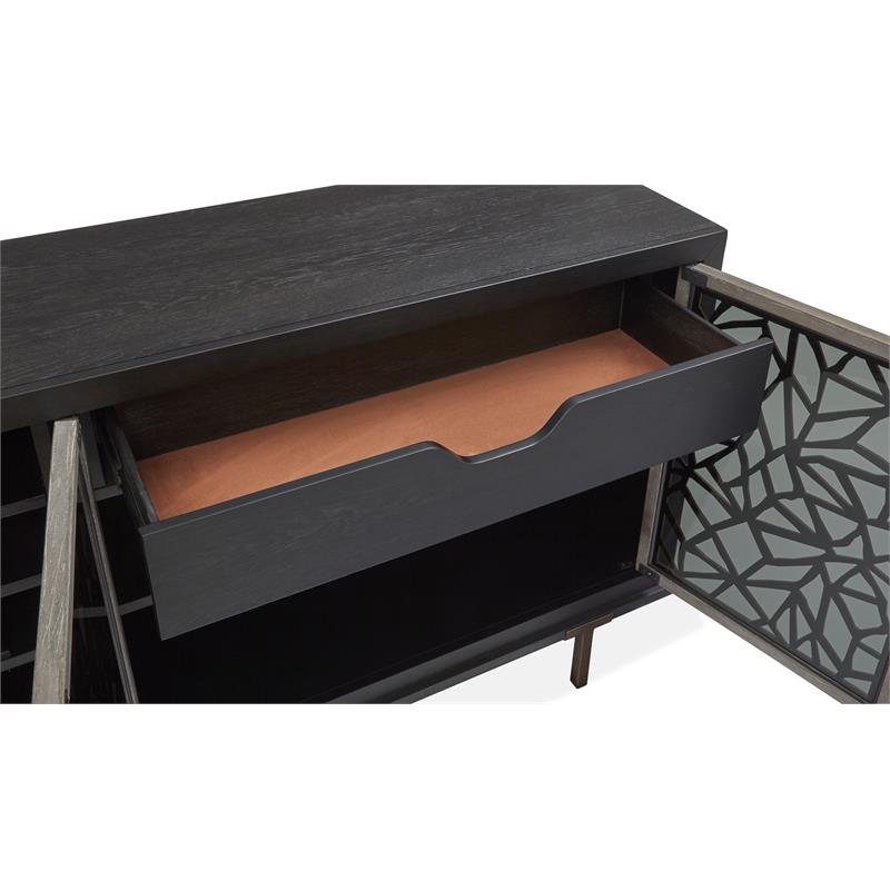 Magnussen Ryker Wood Dining Server in Black