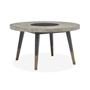 Magnussen Ryker Round Dining Table in Nocturn Black