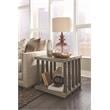 Magnussen Eldridge Rectangular End Table Weathered Gravel