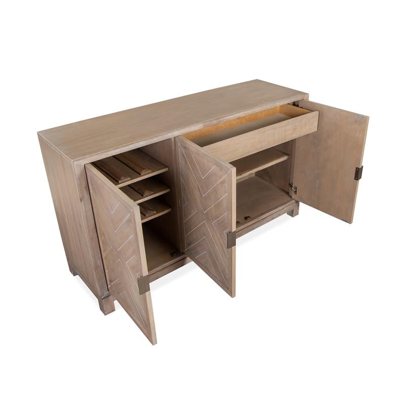 Magnussen Ainsley Acacia Veneer and MDF Top Buffet in Tan