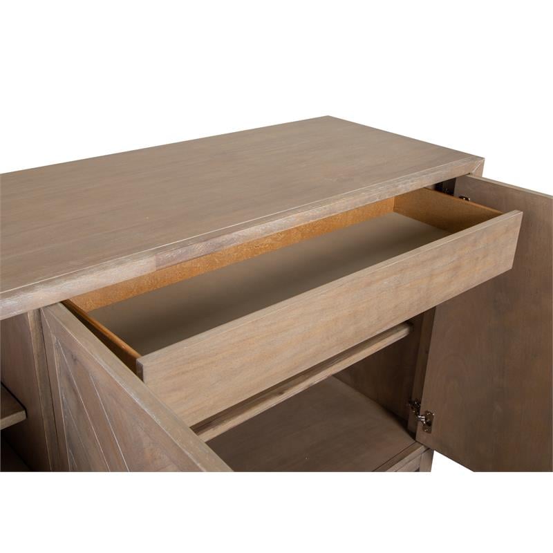 Magnussen Ainsley Acacia Veneer and MDF Top Buffet in Tan