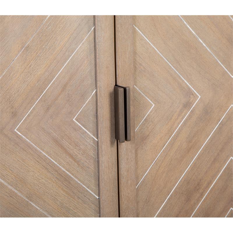 Magnussen Ainsley Acacia Veneer and MDF Top Buffet in Tan