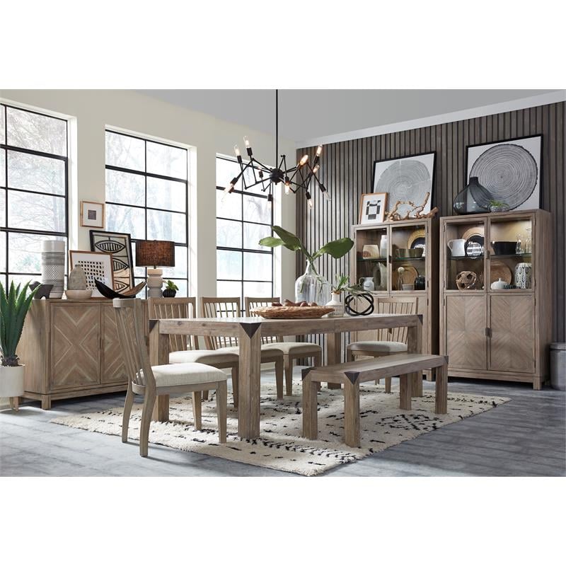 Magnussen Ainsley Acacia Veneer and MDF Top Buffet in Tan