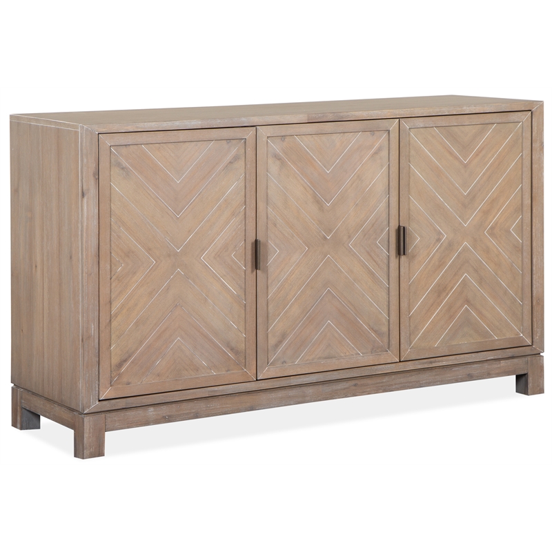 Magnussen Ainsley Acacia Veneer and MDF Top Buffet in Tan