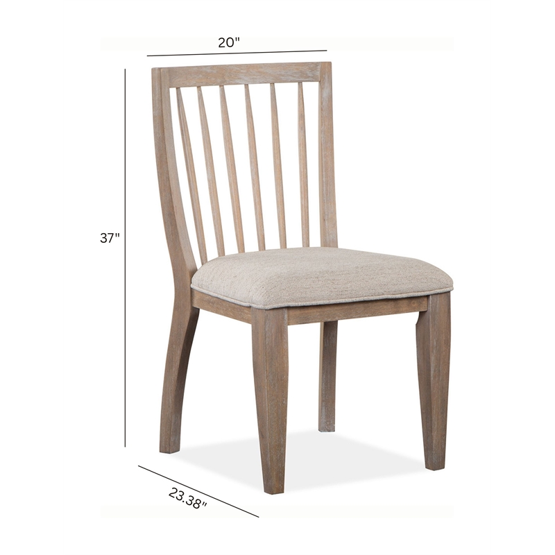 Magnussen Ainsley Dining Side Chair with Upholstered Seat (Set of 2)