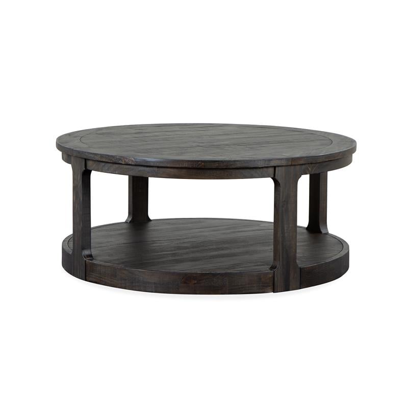 Magnussen Boswell Round Cocktail Table with Casters