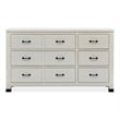 Magnussen Home Newport 9-Drawers Bedroom Dresser in Alabaster