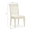 Magnussen Newport Upholstered Wood Dining Side Chair (Set of 2)