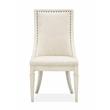 Magnussen Newport Wood Dining Arm Chair with Upholstered Seat (Set of 2)