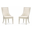 Magnussen Newport Wood Dining Arm Chair with Upholstered Seat (Set of 2)
