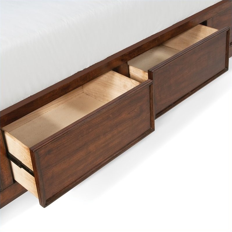 Magnussen Harrison Panel Bed With Storage In Cherry