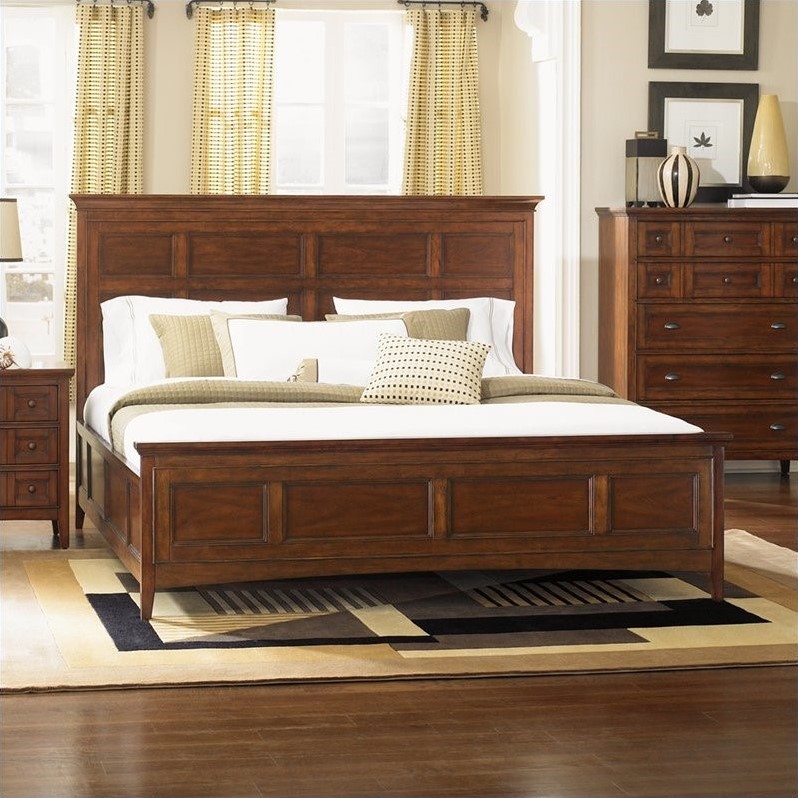 Magnussen Harrison Panel Bed With Storage In Cherry