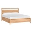 Magnussen Somerset Wood Queen Panel Bed w/Upholstered Headboard in Natural