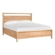 Magnussen Somerset Wood Queen Size Panel Bed in Butternut Natural