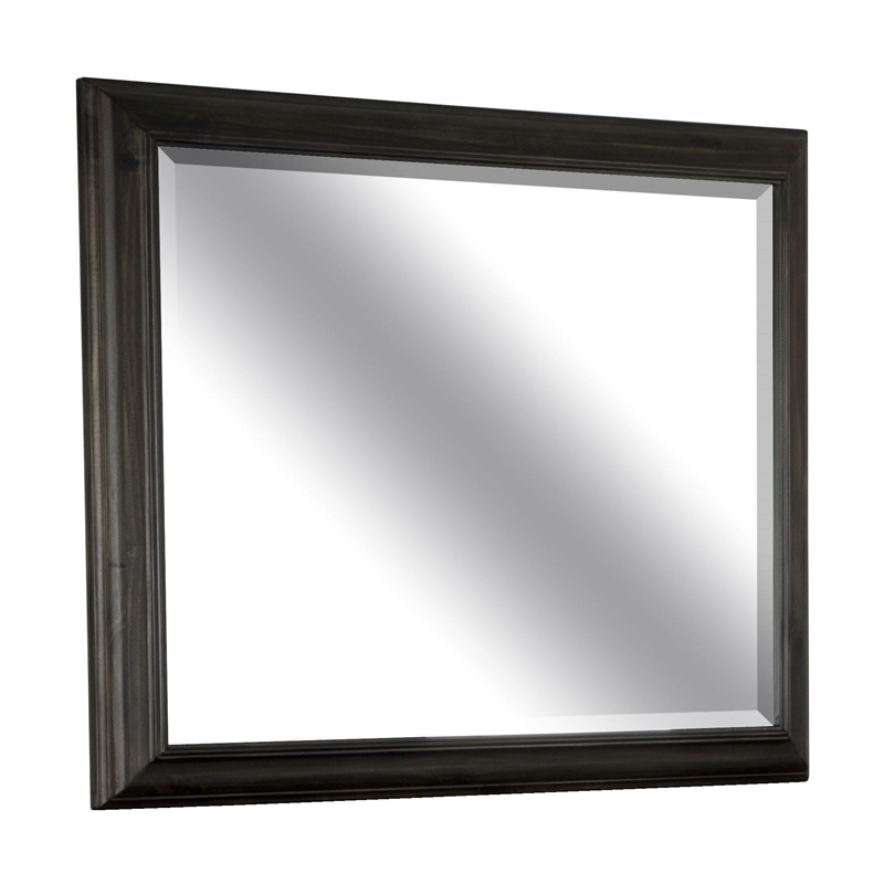 Magnussen Home Bellamy Peppercorn Drawer Dresser With Landscape Mirror
