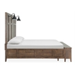 Magnussen Home Bay Creek Toasted Nutmeg California King Lamp Panel Storage Bed