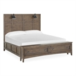 Magnussen Home Bay Creek Toasted Nutmeg California King Lamp Panel Storage Bed