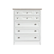 Magnussen Home Heron Cove Chalk White And Dovetail Grey 2 Tone 5-Drawers Chest